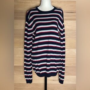 Size M British invasion apparel 100% cotton long sleeve stripes crewneck unisex